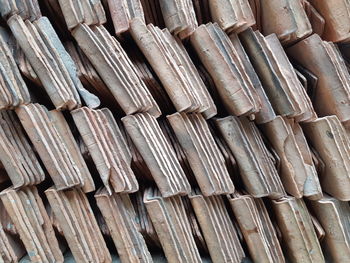 Full frame shot of wooden roof