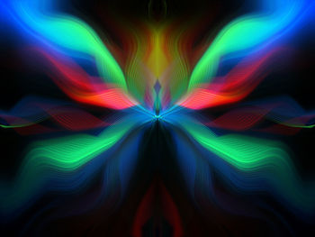 Full frame shot of multi colored lights against black background