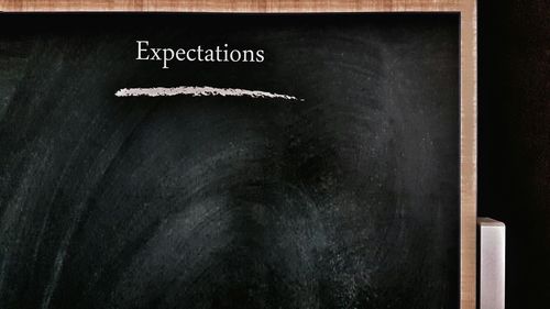 Close-up of text on wall