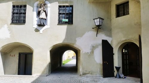 Entrance of old building