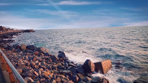 Scenic view of sea against sky