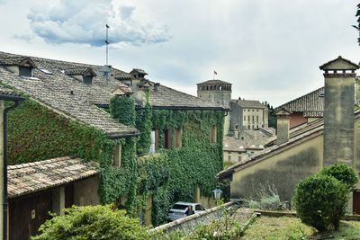 Buildings against sky in city