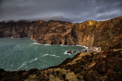 Scenic view of dramatic landscape