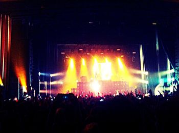 Group of people enjoying at concert