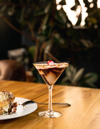 Close-up of drink on table