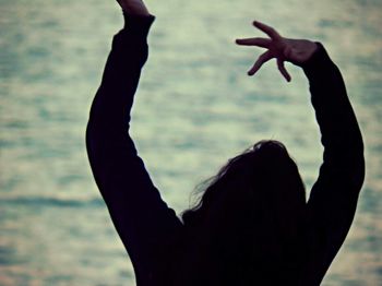 Close-up of cropped hand