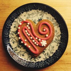 Close-up of food served in plate