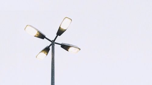 Low angle view of street light