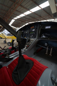 Interior of airplane