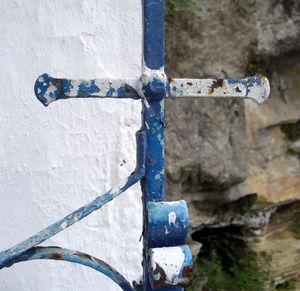 Close-up view of brick wall