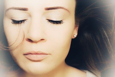 Close-up of young woman