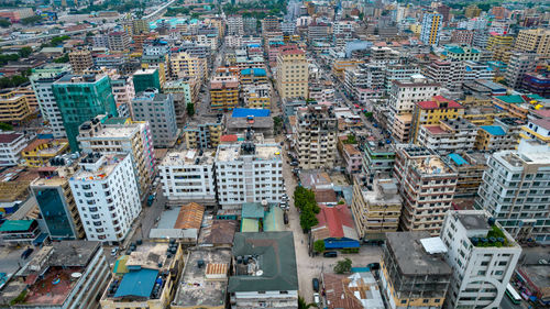 Aerial view of dar es salaam, tanzania