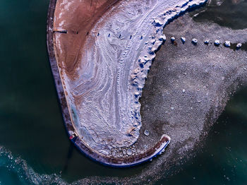 Close-up high angle view of water