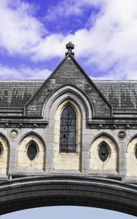 Low angle view of building against sky