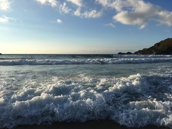 Scenic view of sea against sky