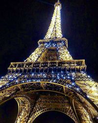 Low angle view of eiffel tower