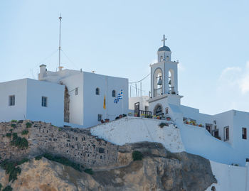 Monastery on the volcanic island of nisyros on the aegean sea greece
