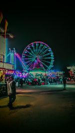Ferris wheel at night