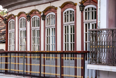 Close-up of building with windows