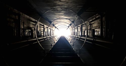 Empty corridor in building