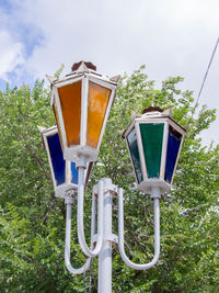 Low angle view of built structure against sky