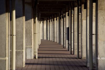 Columns under a bridge