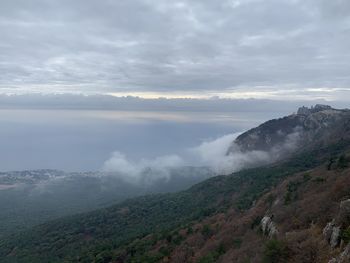 Scenic view of landscape against sky