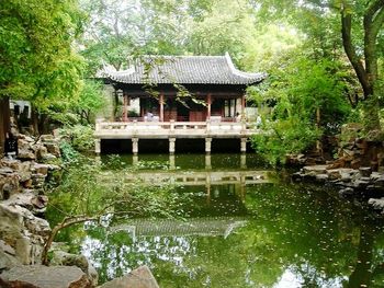 Built structure with trees in background