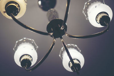 Low angle view of light bulb