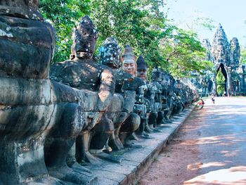 View of buddha statue in temple