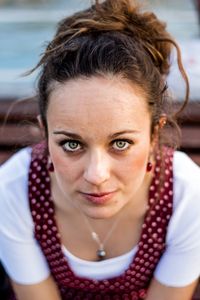 Close-up portrait of woman