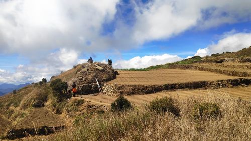 Panoramic view of landscape against sky