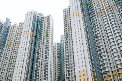 Low angle view of buildings in city