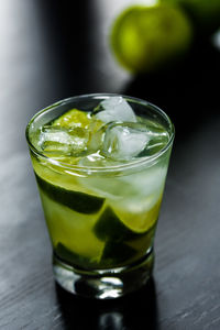 Close-up of drink on table