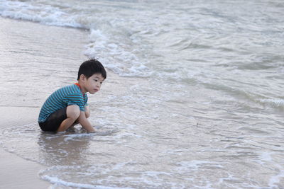 Boy on beach