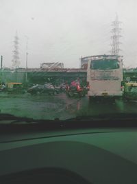 Car on road against sky