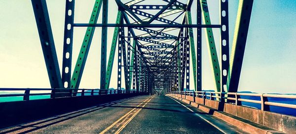 View of suspension bridge