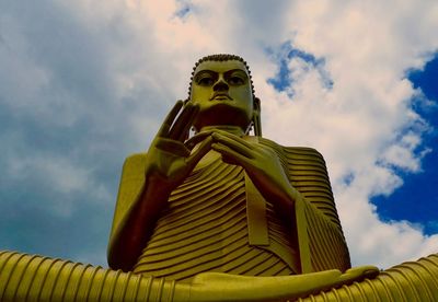 Low angle view of cloudy sky