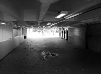 Empty corridor of building