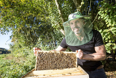 Man working in farm