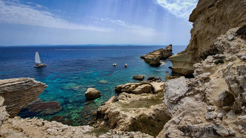 Scenic view of sea against sky