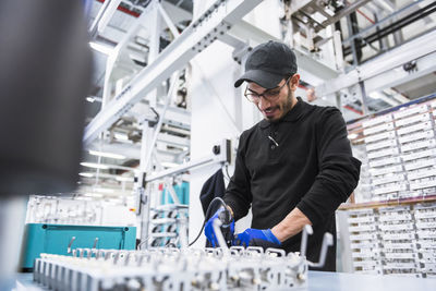 Man working in factory shop floor