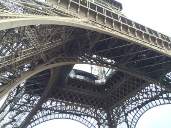 Low angle view of eiffel tower