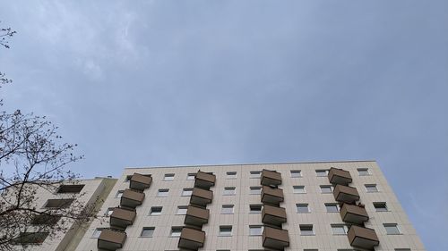 Low angle view of building against sky