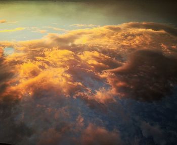 Low angle view of cloudy sky