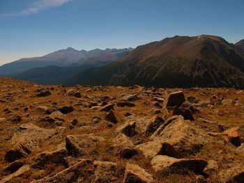 Scenic view of mountains