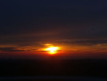 Scenic view of sunset sky