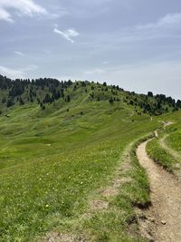 Scenic view of landscape against sky