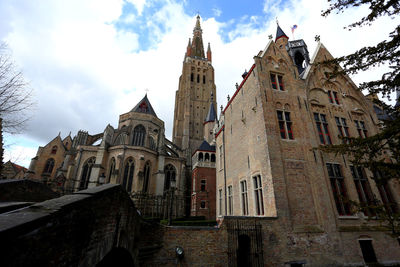 Low angle view of building against sky