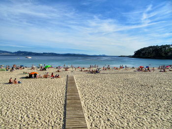 View of jetty in sea